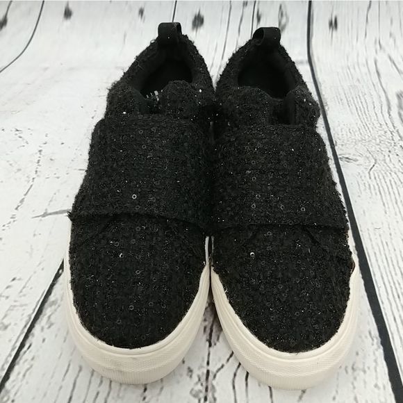 DV by Dolce Vita Larma Black Slip On Sequin‎ Sneakers - Picture 2 of 11